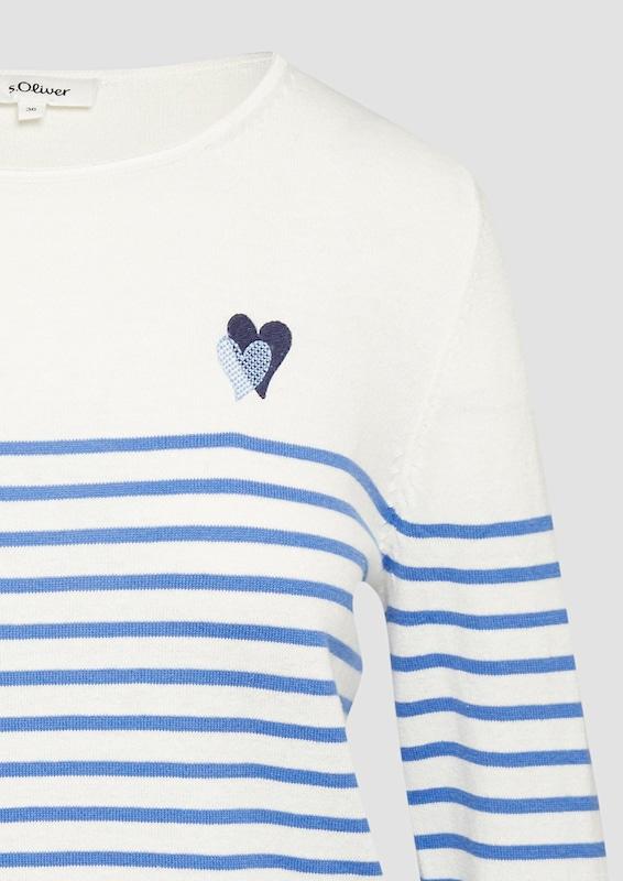 S.Oliver S.Oliver Pullover In Blau Navy Hellblau
