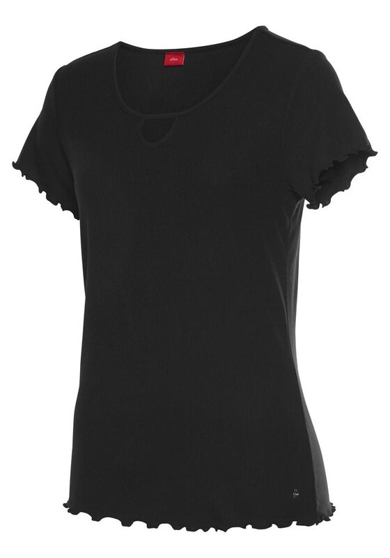 S.Oliver S.Oliver Schlafshirt In Schwarz