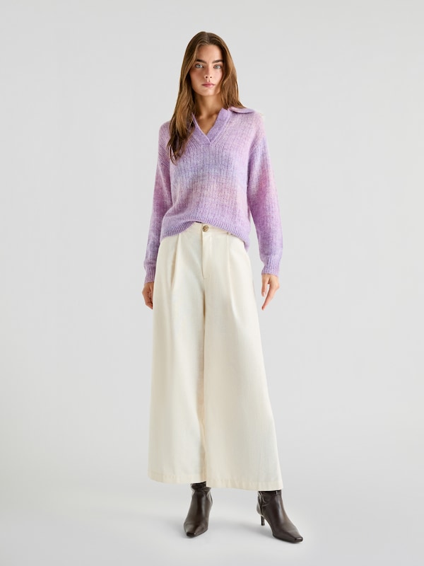 Scalpers Scalpers Polo Brushed Jumper ' ' In Lila Flieder