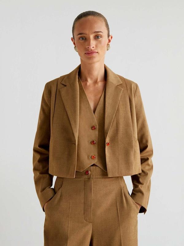 Scalpers Scalpers Blazer In Braun