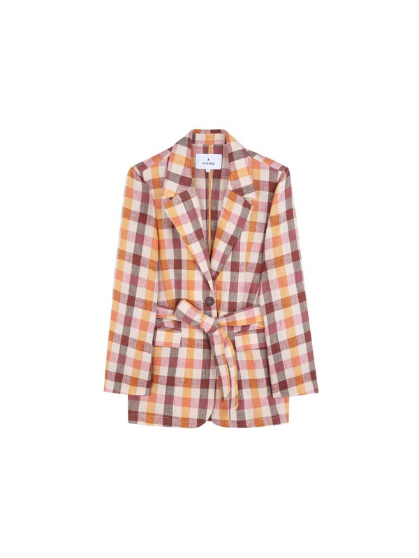 Scalpers Scalpers Blazer 'Vichy' in Braunmeliert