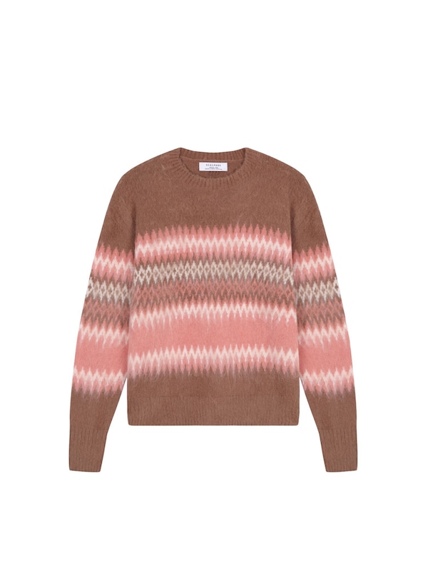 Scalpers Scalpers Pullover 'Farisle' in Braun