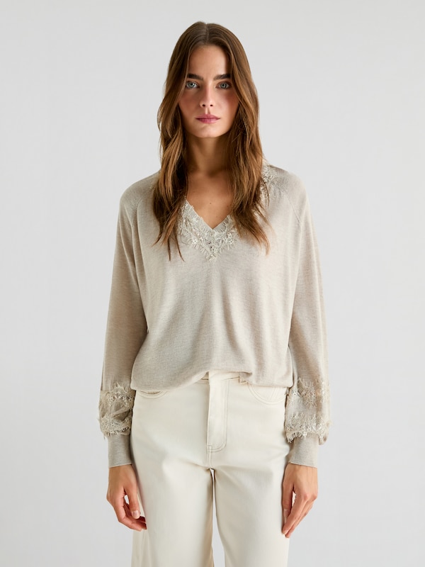 Scalpers Scalpers Pullover In Beige