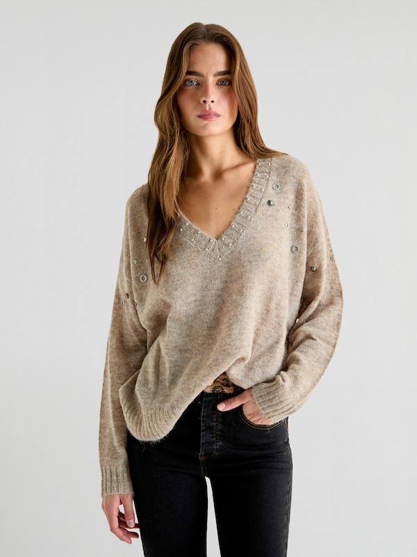 Scalpers Scalpers Pullover In Braun