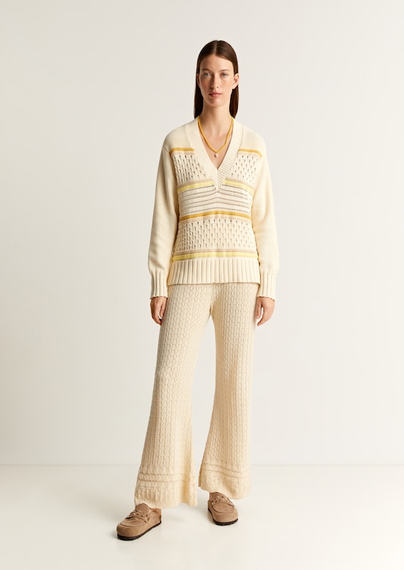 Scalpers Scalpers Pullover In Ecru Sand