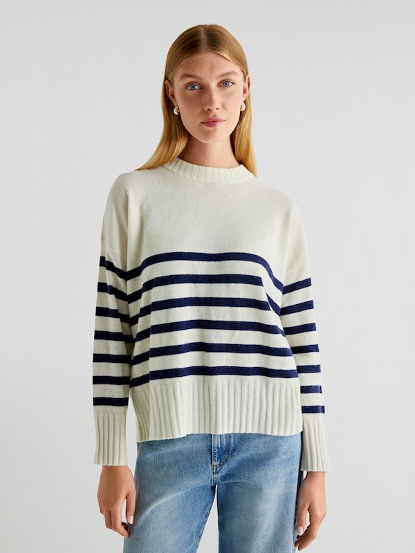 Scalpers Scalpers Pullover 'Joy Back' In Weiß