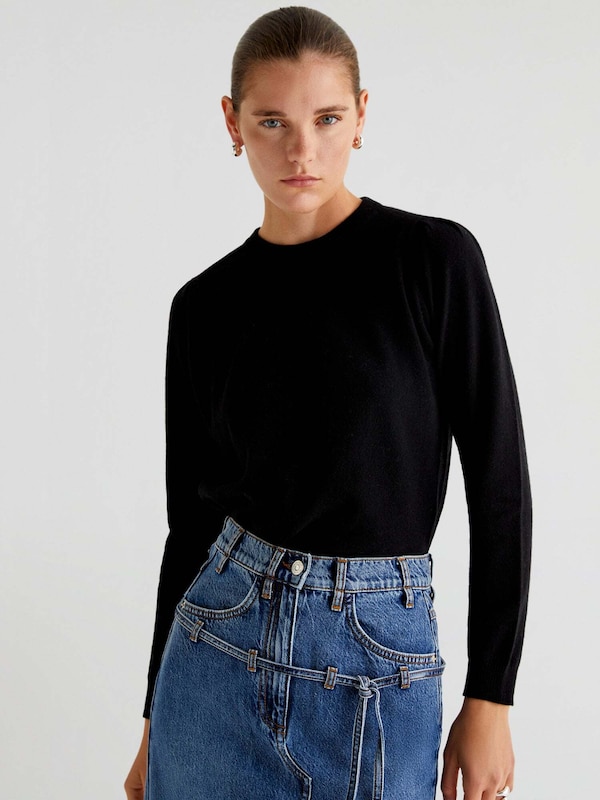 Scalpers Scalpers Pullover ' Joy ' in Schwarz