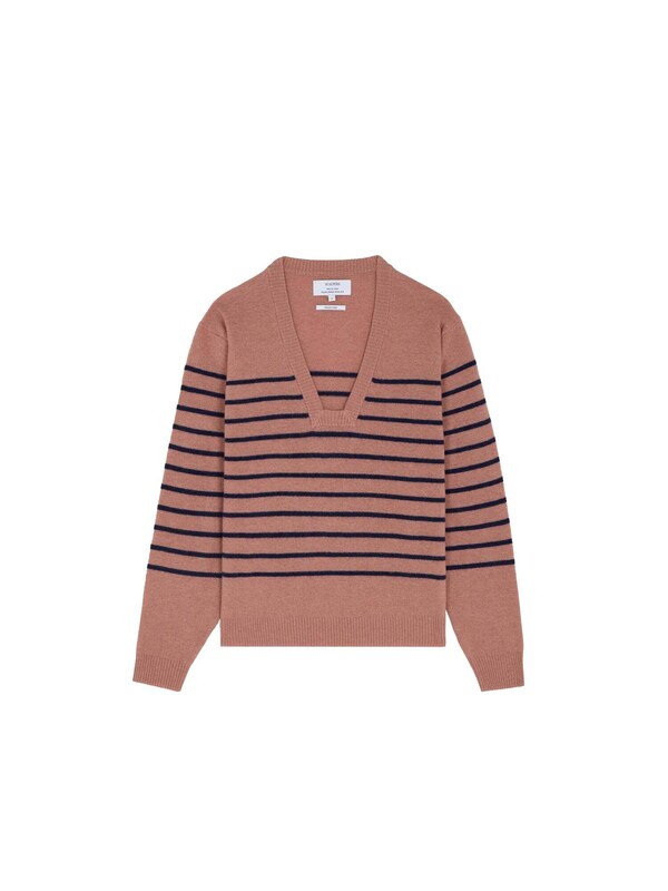 Scalpers Scalpers Pullover 'Joy Square' in Hellbraun