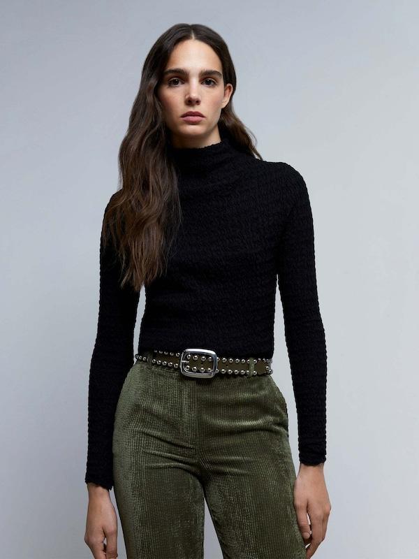 Scalpers Scalpers Slimfit Pullover In Schwarz