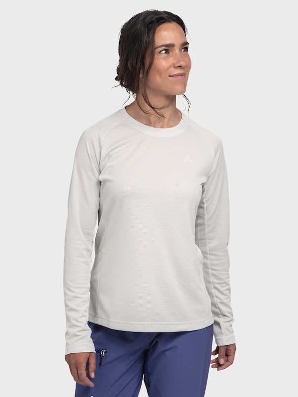 Schöffel Schöffel Funktionsshirt 'Blaueis' In Naturweiß