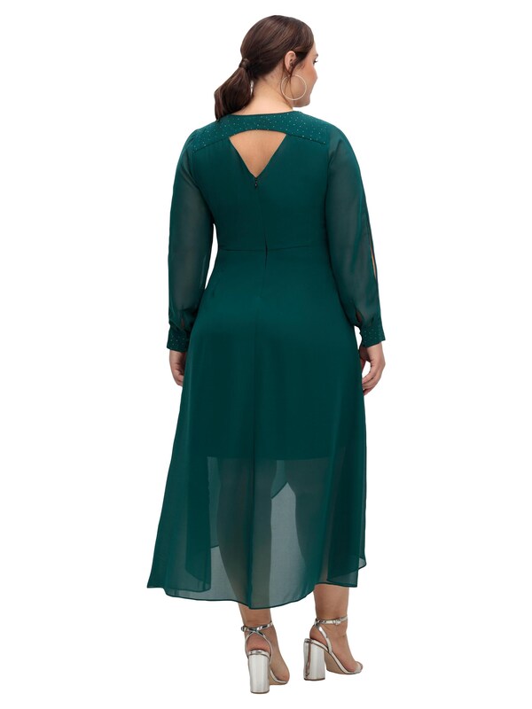 SHEEGO SHEEGO Abendkleid In Dunkelgrün