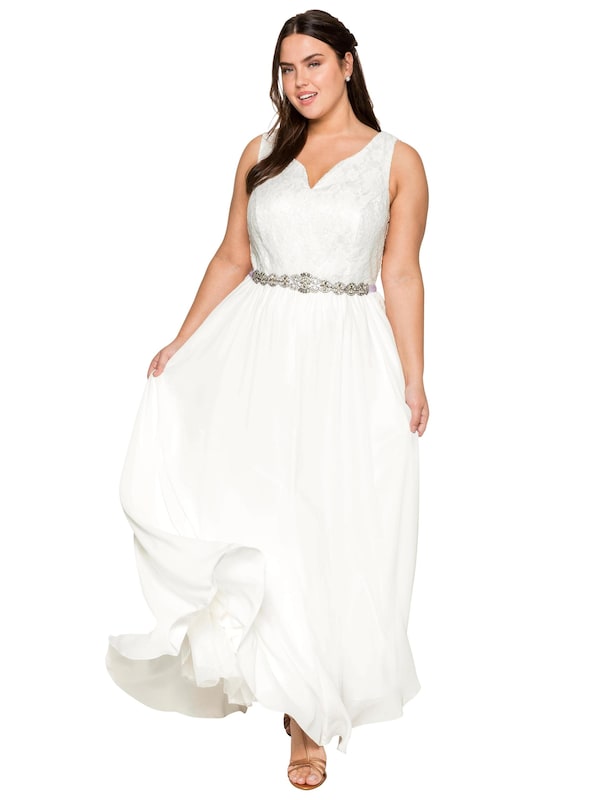 SHEEGO SHEEGO Abendkleid In Weiß