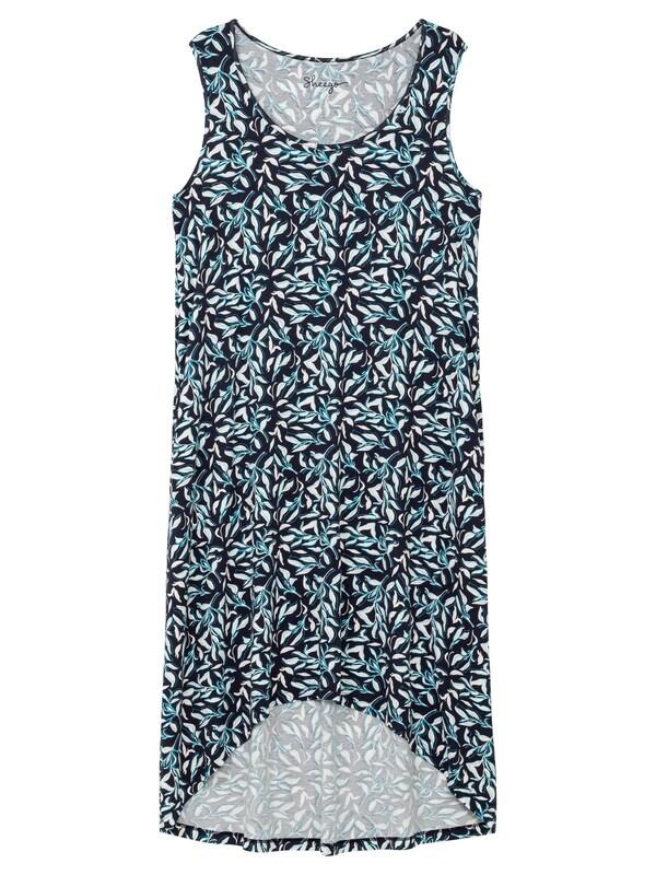 SHEEGO SHEEGO Jerseykleid in Türkis Dunkelblau