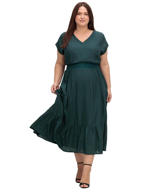 SHEEGO SHEEGO Kleid In Dunkelgrün