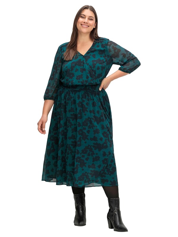 SHEEGO SHEEGO Kleid In Dunkelgrün