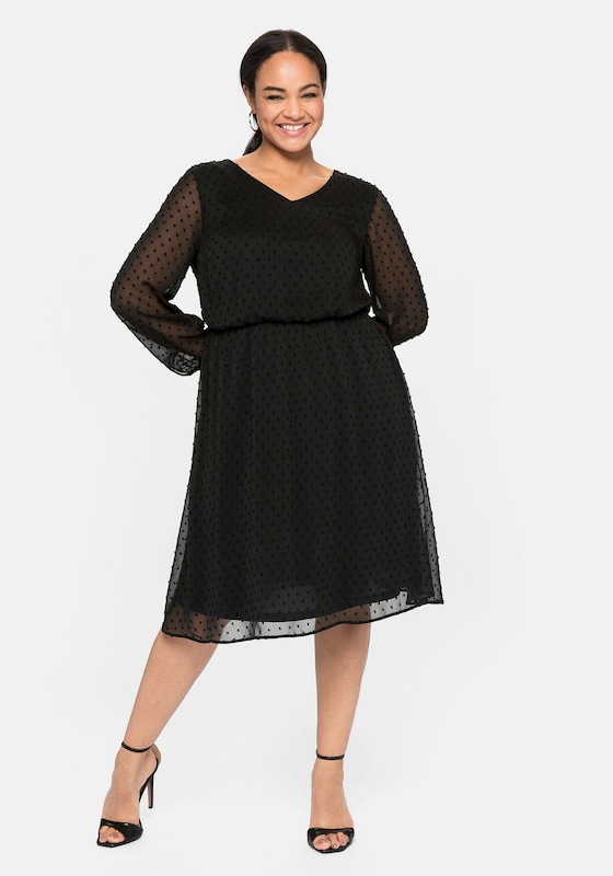 SHEEGO SHEEGO Kleid In Schwarz