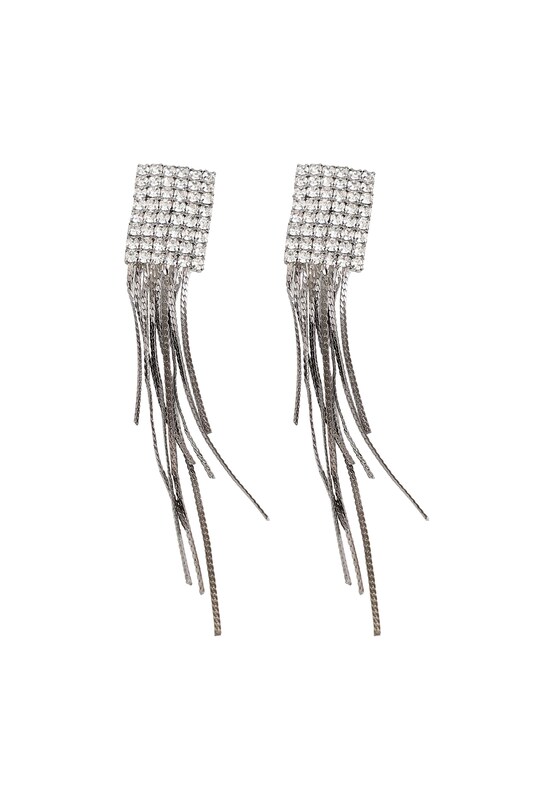 SOHI SOHI Ohrringe ' Jacqueline ' in Silber Transparent