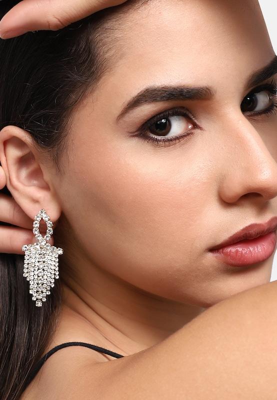 SOHI SOHI Ohrringe ' Carry ' In Silber Transparent