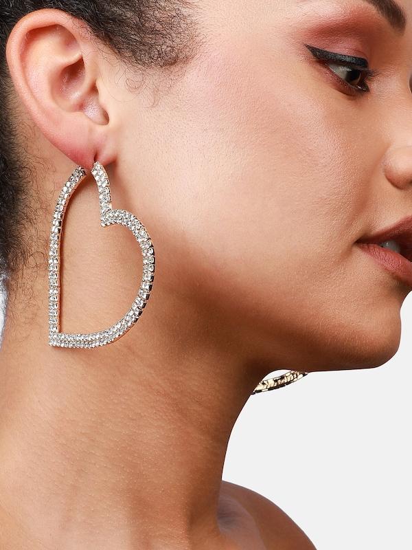 SOHI SOHI Ohrringe ' Ericka ' In Gold Transparent