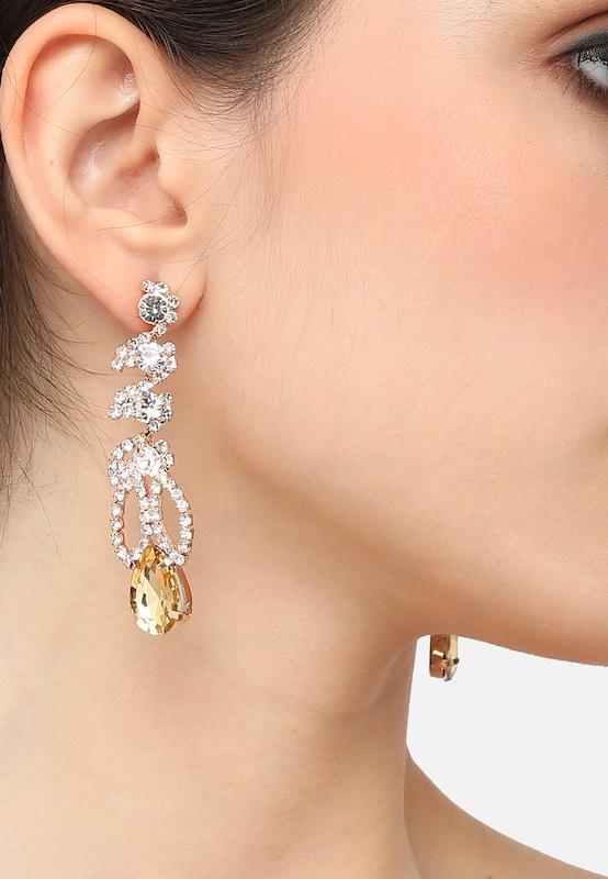 SOHI SOHI Ohrringe ' Jackie ' In Gold Transparent