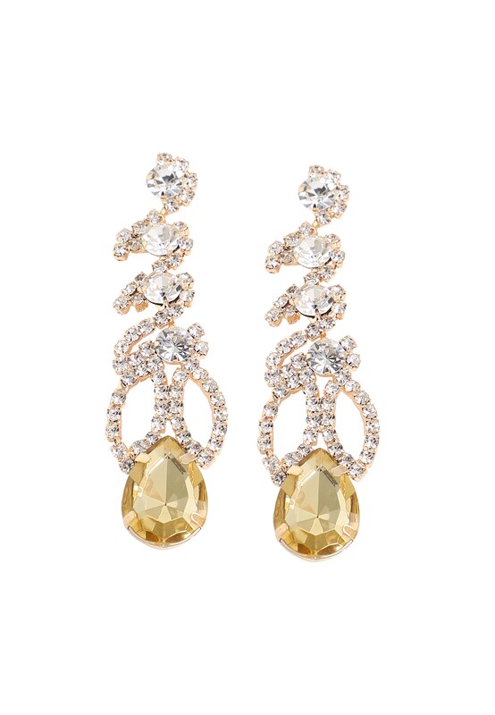 SOHI SOHI Ohrringe ' Jackie ' in Gold Transparent