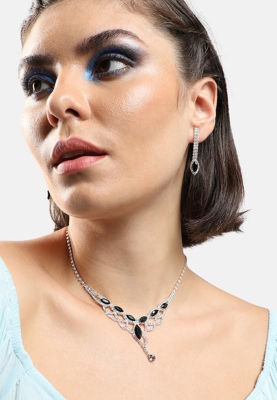 SOHI SOHI Schmuckset ' Biddy ' In Grün Transparent