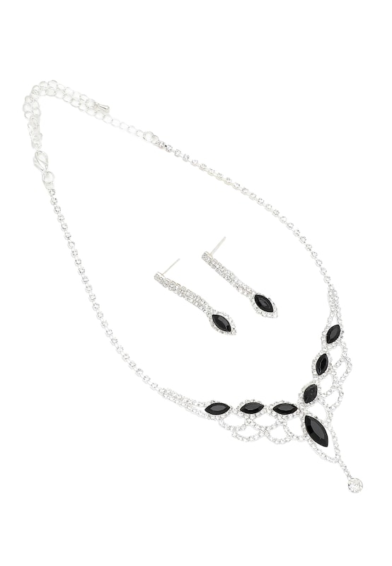 SOHI SOHI Schmuckset ' Biddy ' in Grün Transparent