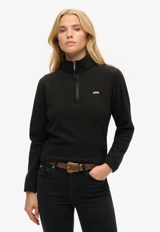Superdry Superdry Fleecejacke in Schwarz