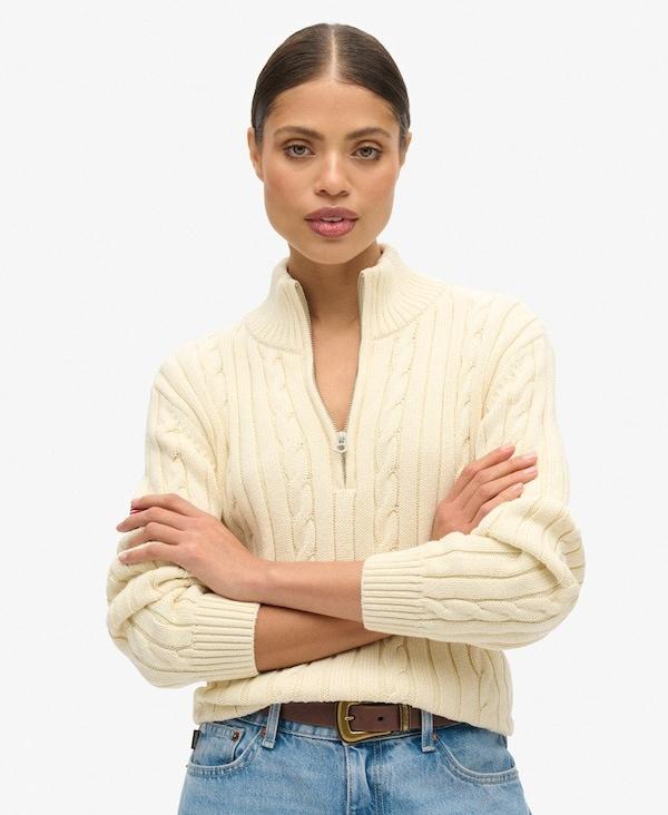 Superdry Superdry Pullover In Creme