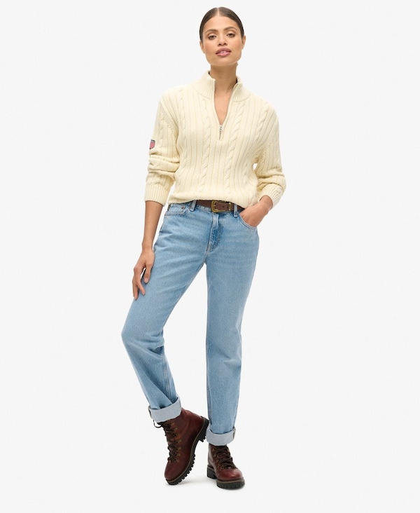 Superdry Superdry Pullover In Creme