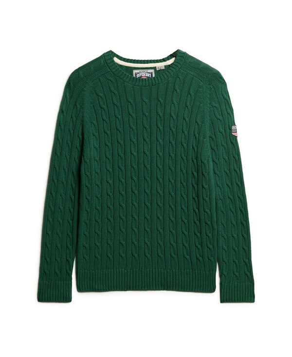 Superdry Superdry Pullover in Dunkelgrün