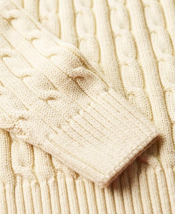 Superdry Superdry Pullover In Naturweiß