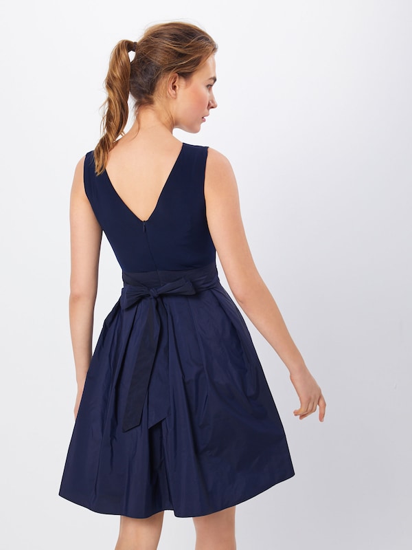 SWING SWING Kleid 'Microtaf' In Marine