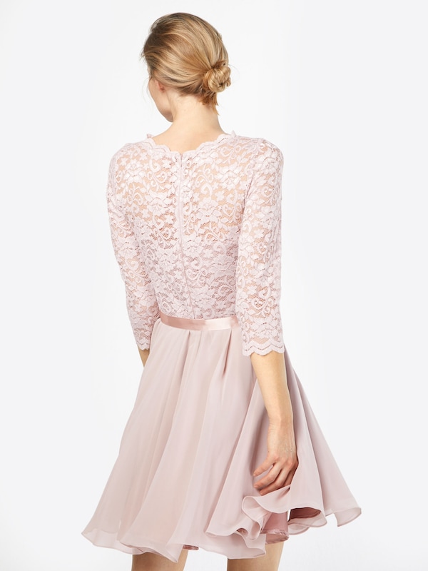 SWING SWING Spitzenkleid Mit Chiffon-Rock In Rosé