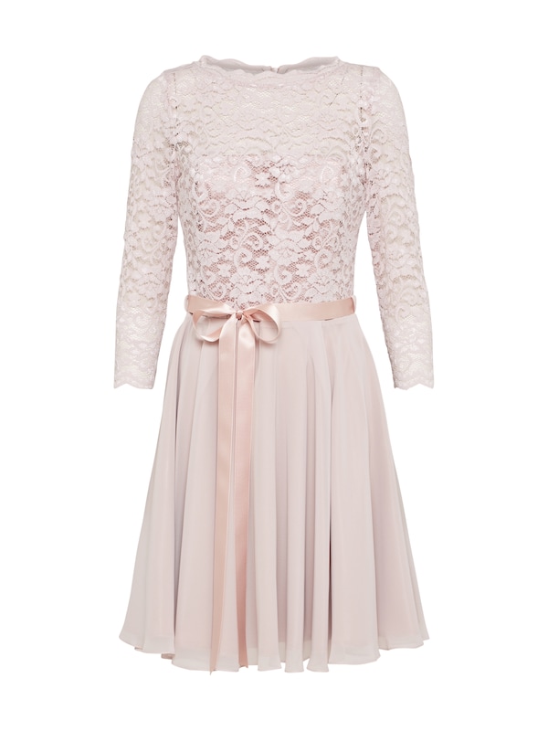 SWING SWING Spitzenkleid mit Chiffon-Rock in Rosé