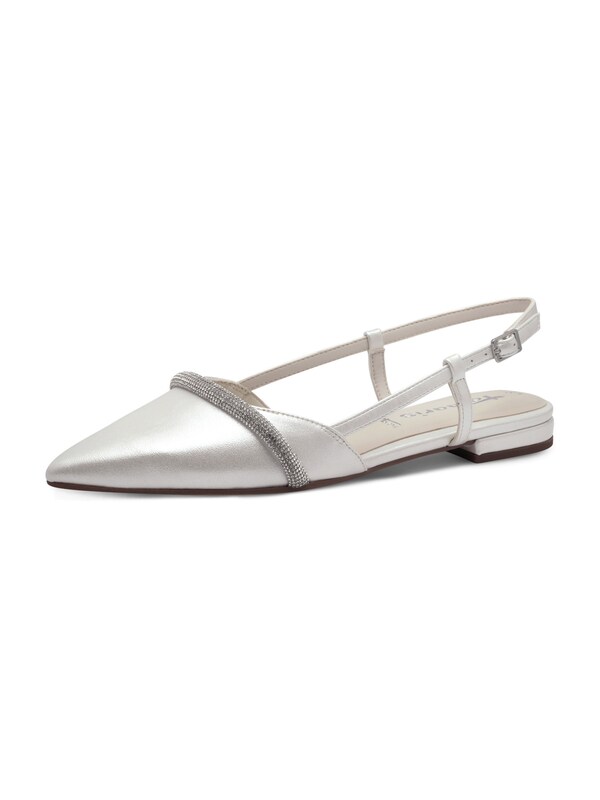 Tamaris Tamaris Riemchenballerina in Silber