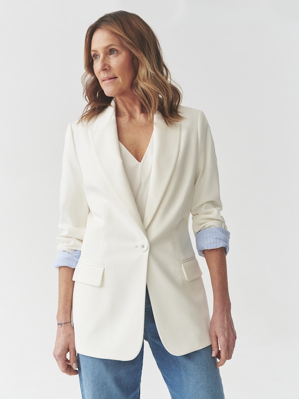 TATUUM TATUUM Blazer 'Lamia 2' In Offwhite