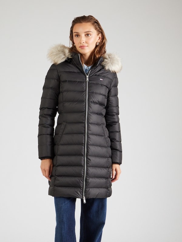 Tommy Jeans Tommy Jeans Mantel 'ESSENTIAL' In Schwarz