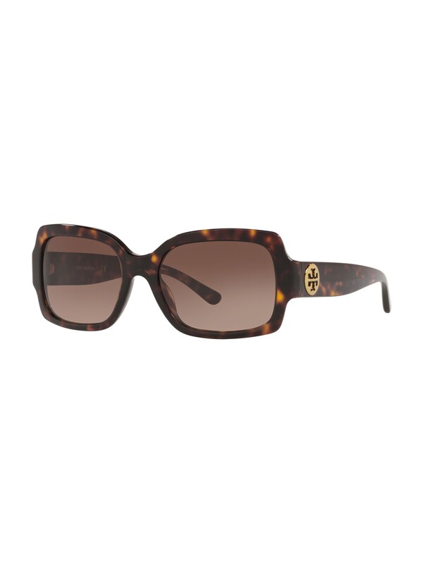 Tory Burch Tory Burch Sonnenbrille in Hellbraun Dunkelbraun