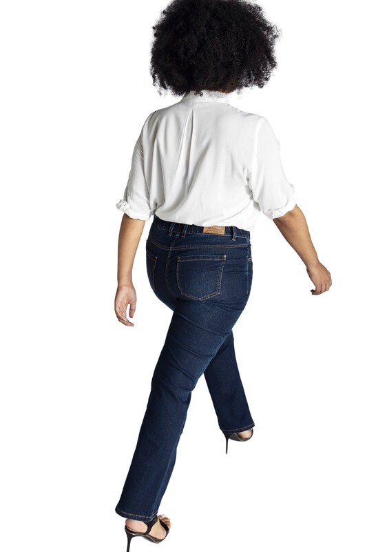 Ulla Popken Ulla Popken Bootcut Jeans In Dunkelblau