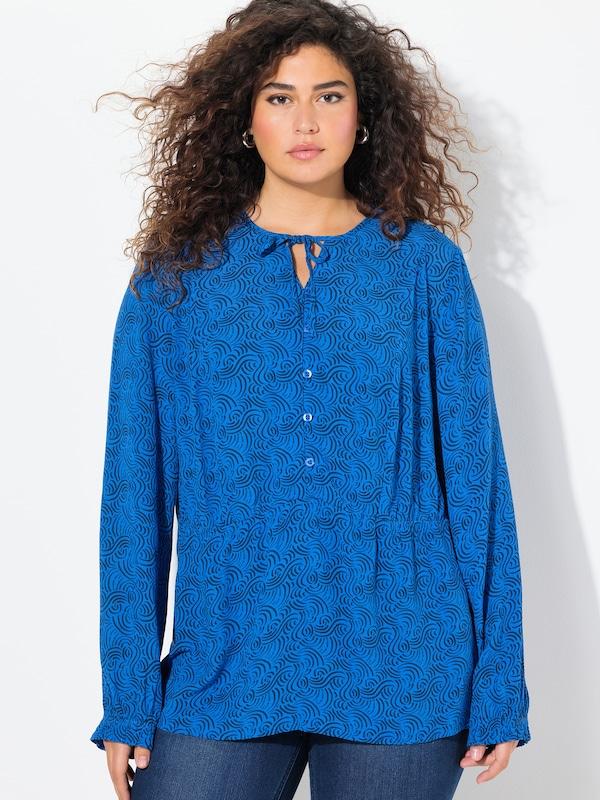 Ulla Popken Ulla Popken Bluse In Blau Marine
