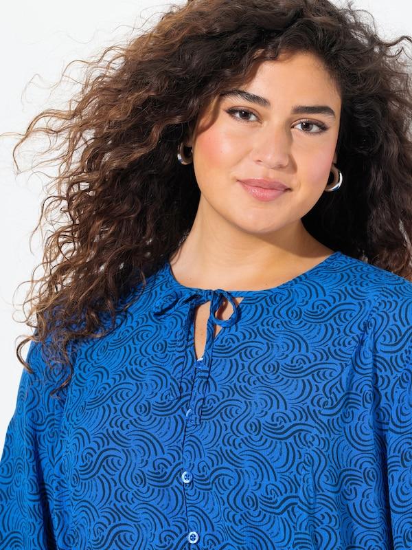 Ulla Popken Ulla Popken Bluse In Blau Marine