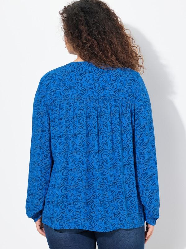 Ulla Popken Ulla Popken Bluse In Blau Marine