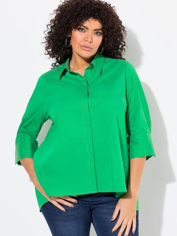 Ulla Popken Ulla Popken Bluse In Grün