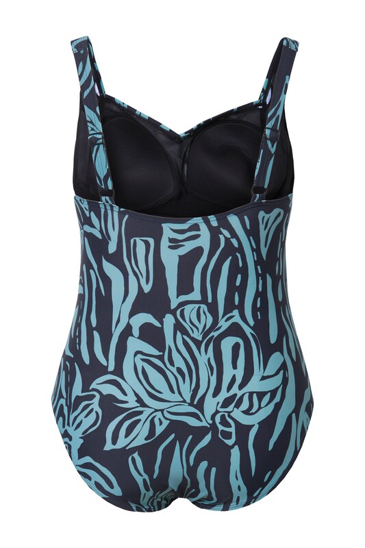 Ulla Popken Ulla Popken Bustier Badeanzug In Blau