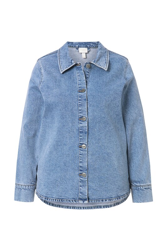 Ulla Popken Ulla Popken Jacke (GOTS) in Blue Denim