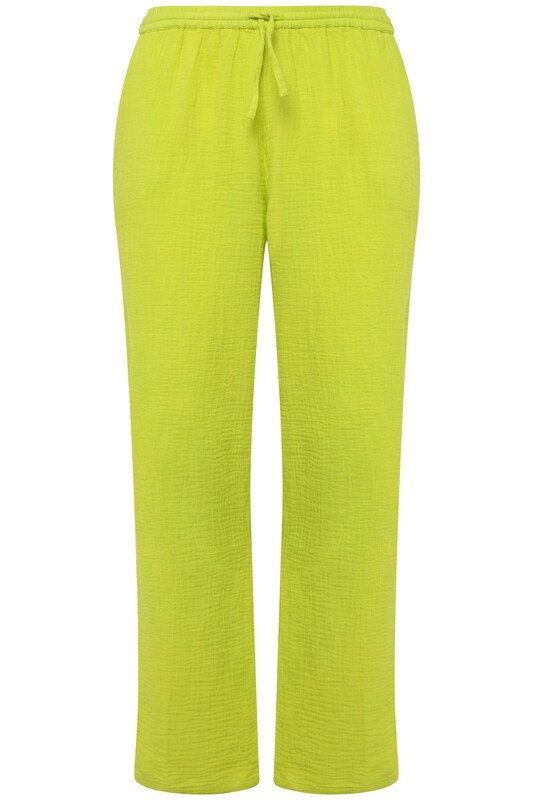 Ulla Popken Ulla Popken Loosefit Hose in Neongrün