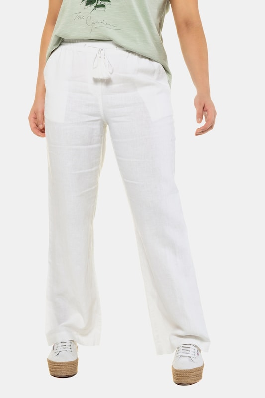 Ulla Popken Ulla Popken Loosefit Hose In Weiß