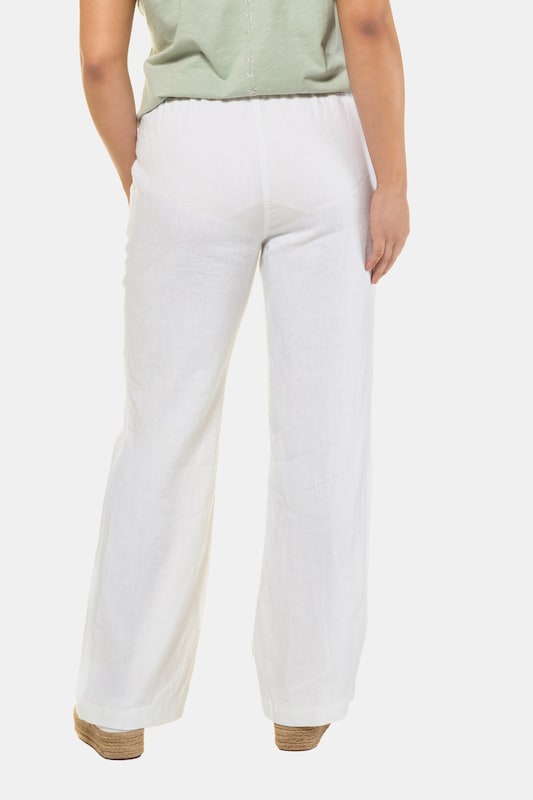 Ulla Popken Ulla Popken Loosefit Hose In Weiß