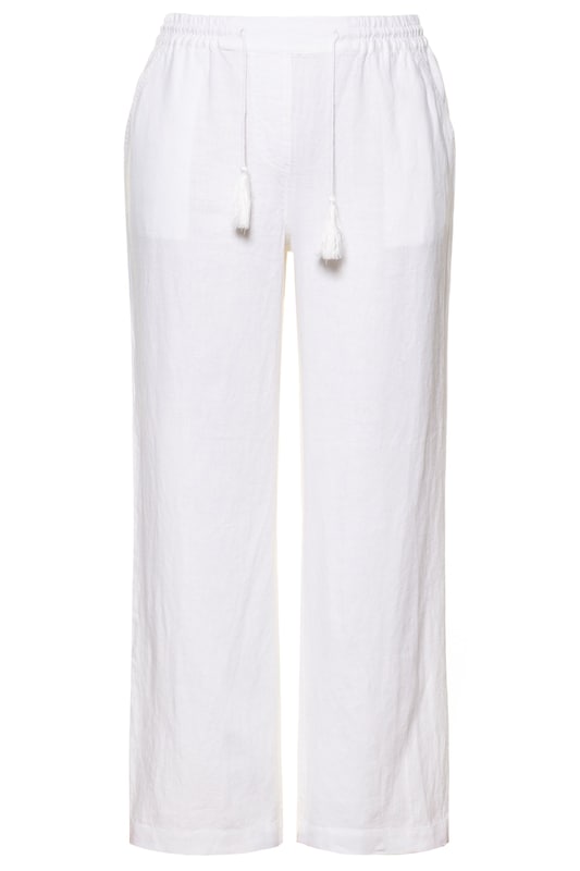 Ulla Popken Ulla Popken Loosefit Hose in Weiß
